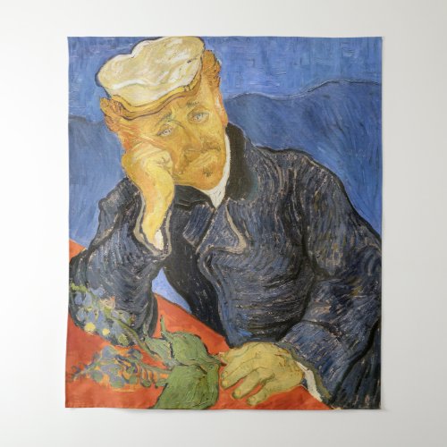 Vincent Van Gogh _ Portrait of Doctor Paul Gachet Tapestry