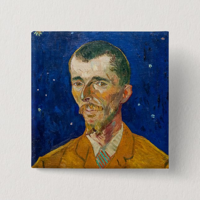 Vincent Van Gogh - Portrait of Eugene Boch, Arles Button (Front)