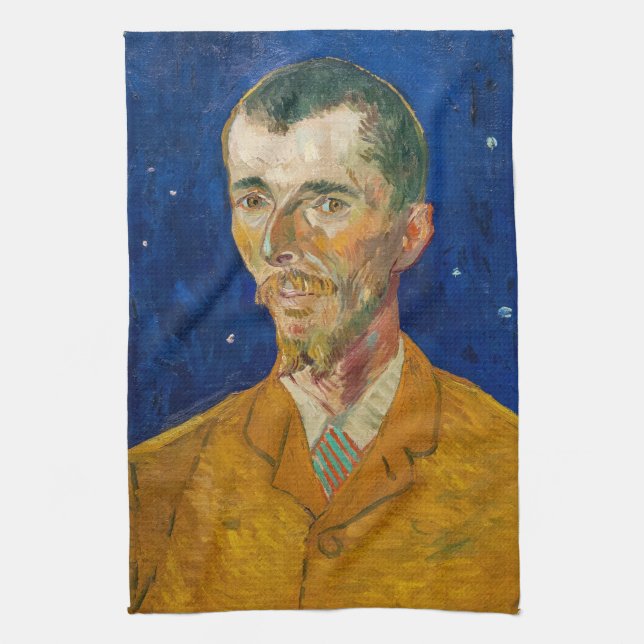 Vincent Van Gogh - Portrait of Eugene Boch, Arles Kitchen Towel (Vertical)