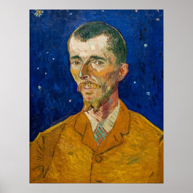 Vincent Van Gogh - Portrait of Eugene Boch, Arles Poster (Front)