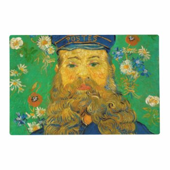 Vincent Van Gogh - Portrait Of Joseph Roulin Placemat by masterpiece_museum at Zazzle