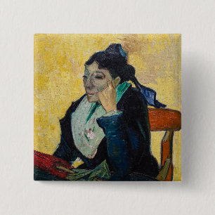 Vincent Van Gogh - Portrait of Madame Ginoux Button