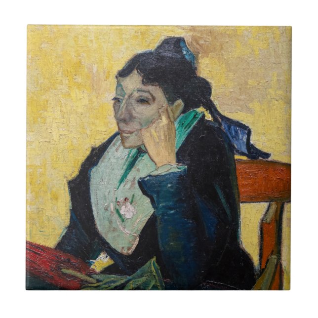 Vincent Van Gogh - Portrait of Madame Ginoux Ceramic Tile (Front)