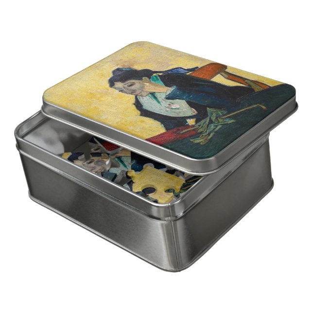 Vincent Van Gogh - Portrait of Madame Ginoux Jigsaw Puzzle (Lid Open)