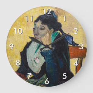 Vincent Van Gogh - Portrait of Madame Ginoux Large Clock