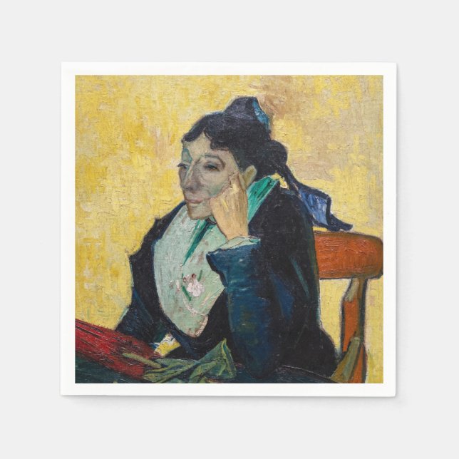 Vincent Van Gogh - Portrait of Madame Ginoux Napkins (Front)