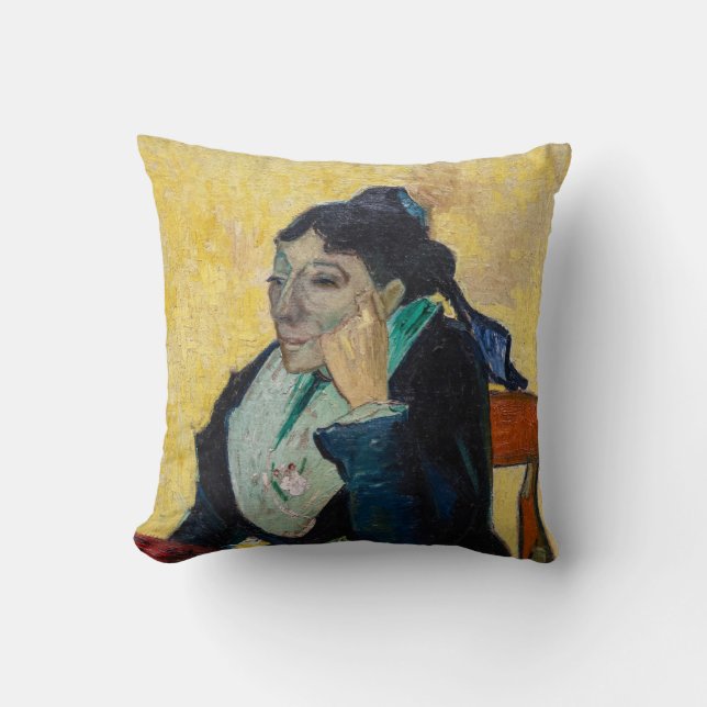 Vincent Van Gogh - Portrait of Madame Ginoux Throw Pillow (Front)