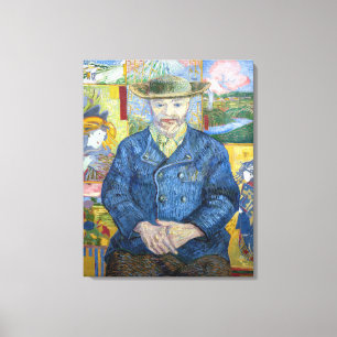 Vincent van Gogh - Portrait of Pere Tanguy Canvas Print