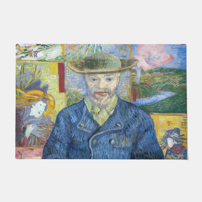 Vincent van Gogh - Portrait of Pere Tanguy Doormat (Front)