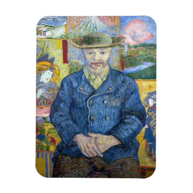 Vincent van Gogh - Portrait of Pere Tanguy Magnet (Vertical)