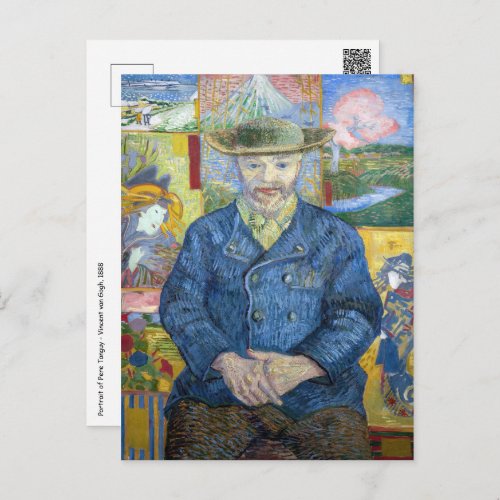 Vincent van Gogh _ Portrait of Pere Tanguy Postcard