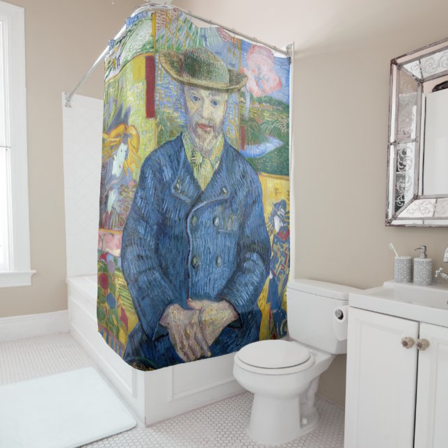 Vincent van Gogh - Portrait of Pere Tanguy Shower Curtain (In Situ)