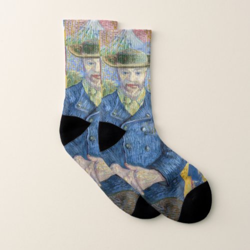 Vincent van Gogh _ Portrait of Pere Tanguy Socks