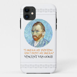 Vincent Van Gogh Portrait with Quote iPhone 11 Case