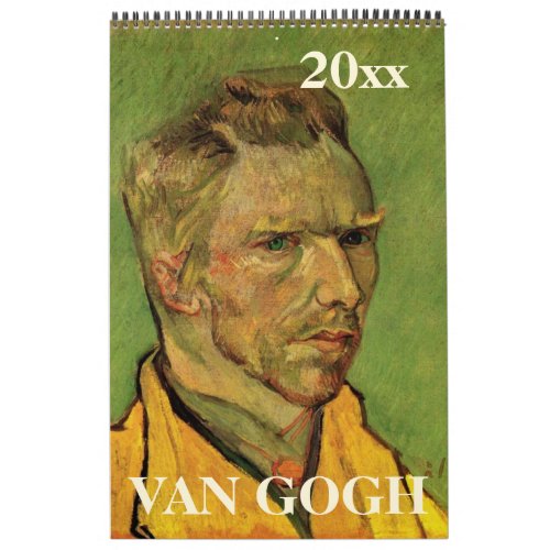 Vincent van Gogh Post Impressionism Vintage Art Calendar