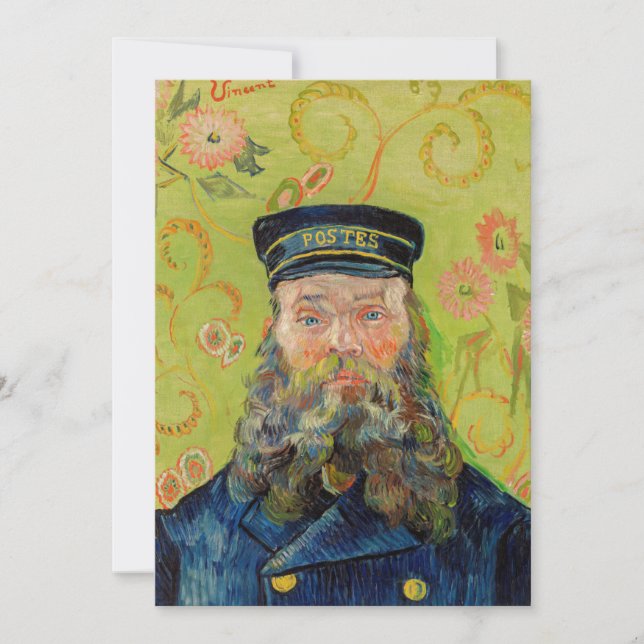Vincent Van Gogh - Postman Joseph Roulin Invitation (Front)