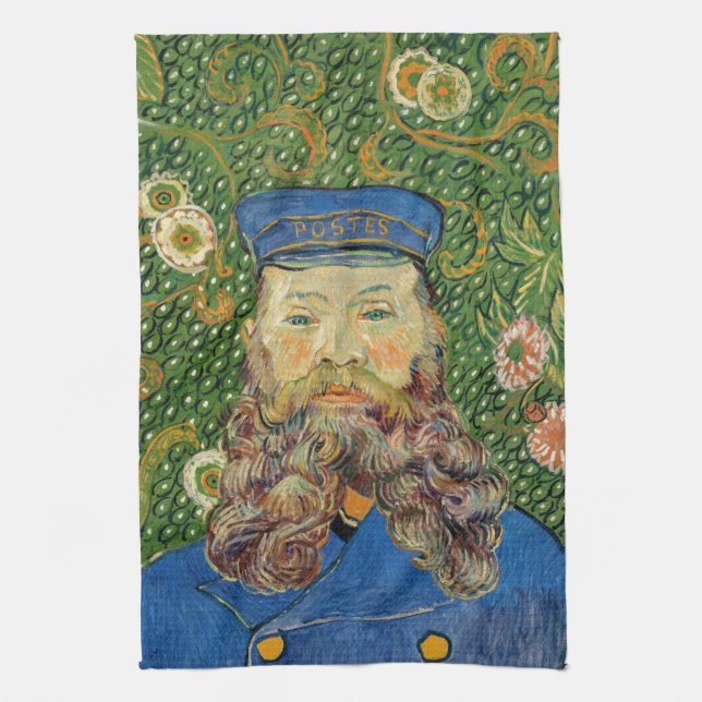 Vincent Van Gogh - Postman Joseph Roulin Kitchen Towel (Vertical)