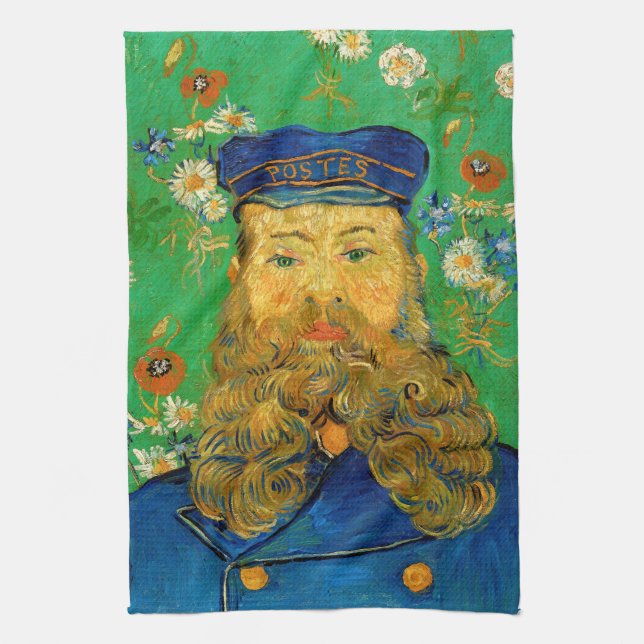 Vincent Van Gogh - Postman Joseph Roulin Kitchen Towel (Vertical)