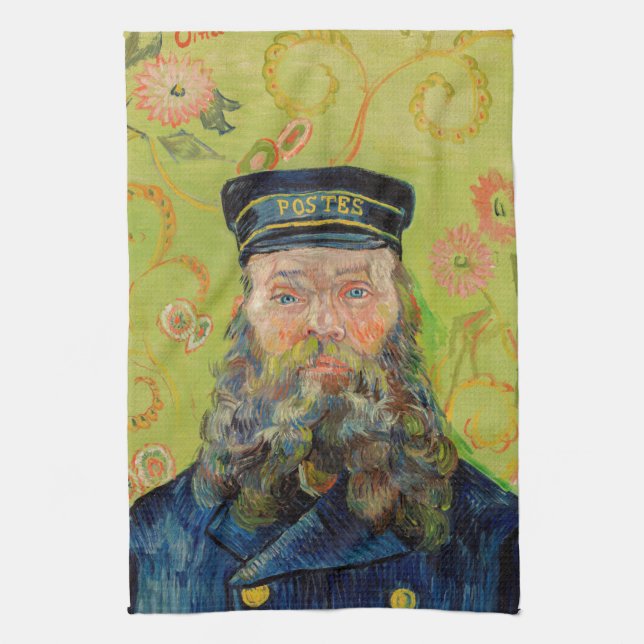Vincent Van Gogh - Postman Joseph Roulin Kitchen Towel (Vertical)