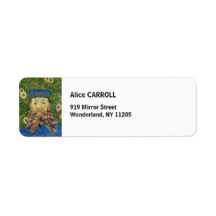 Vincent Van Gogh - Postman Joseph Roulin Label
