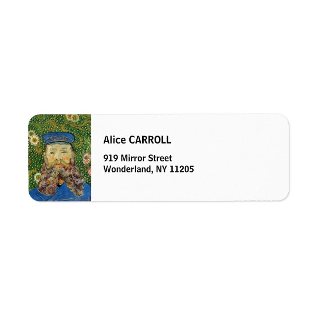 Vincent Van Gogh - Postman Joseph Roulin Label (Front)