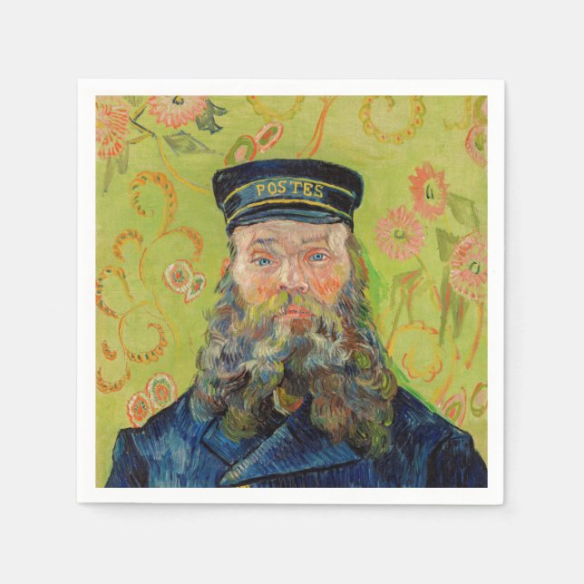 Vincent Van Gogh - Postman Joseph Roulin Napkins (Front)