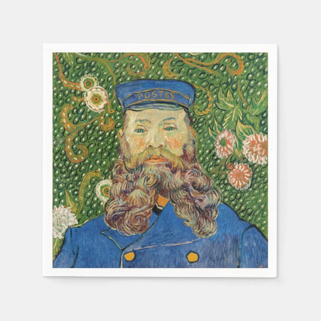 Vincent Van Gogh - Postman Joseph Roulin Napkins (Front)