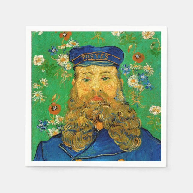 Vincent Van Gogh - Postman Joseph Roulin Napkins (Front)