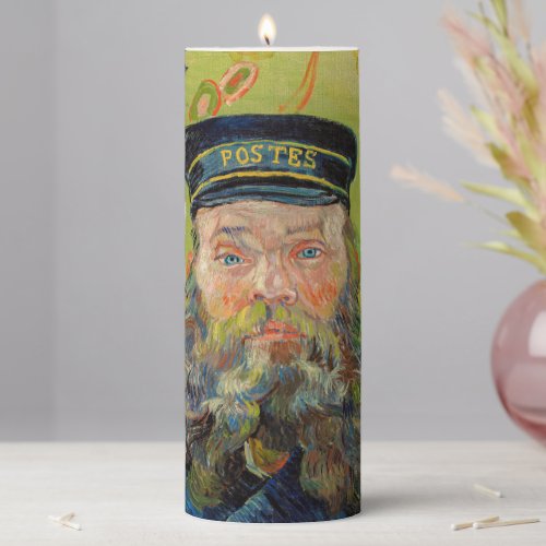 Vincent Van Gogh _ Postman Joseph Roulin Pillar Candle