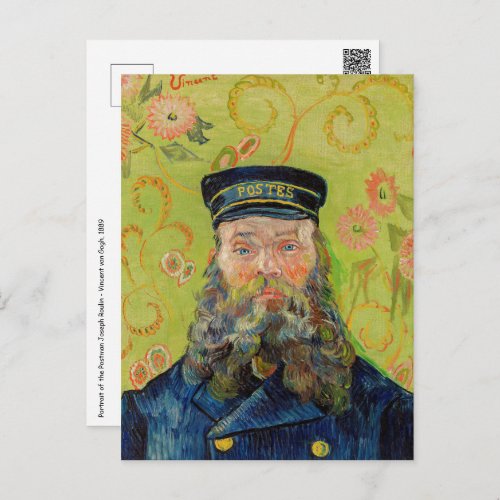 Vincent Van Gogh _ Postman Joseph Roulin Postcard
