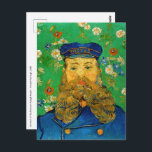 Vincent Van Gogh - Postman Joseph Roulin Postcard<br><div class="desc">Portrait of the Postman Joseph Roulin / Joseph-Etienne Roulin,  le postier - Vincent Van Gogh,  April 1889</div>
