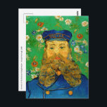 Vincent Van Gogh - Postman Joseph Roulin Postcard<br><div class="desc">Portrait of the Postman Joseph Roulin / Joseph-Etienne Roulin,  le postier - Vincent Van Gogh,  April 1889</div>