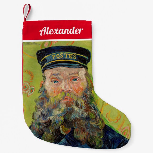 Vincent Van Gogh - Postman Joseph Roulin Small Christmas Stocking (Front)