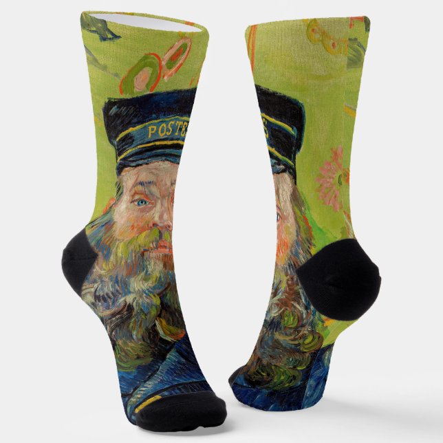 Vincent Van Gogh - Postman Joseph Roulin Socks (Angled)