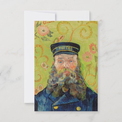 Vincent Van Gogh _ Postman Joseph Roulin Thank You Card