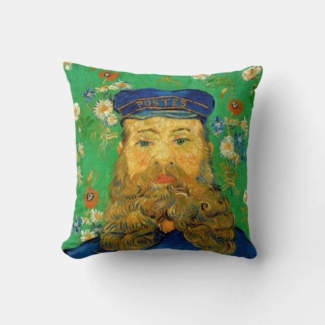 Vincent Van Gogh - Postman Joseph Roulin Throw Pillow (Front)