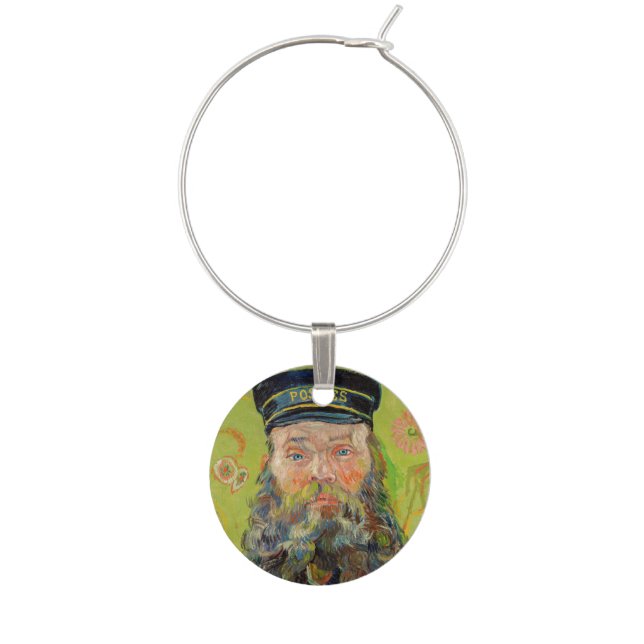 Vincent Van Gogh - Postman Joseph Roulin Wine Charm (Front)