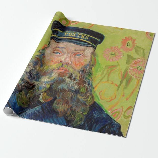 Vincent Van Gogh - Postman Joseph Roulin Wrapping Paper (Unrolled)
