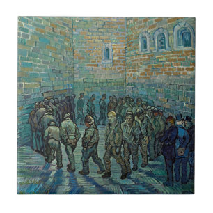 Vincent van Gogh Prisoners Exercising Ceramic Tile