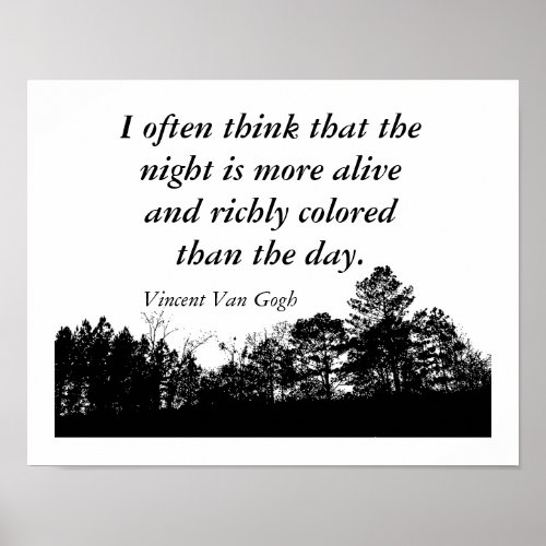 Vincent Van Gogh _ Quote poster