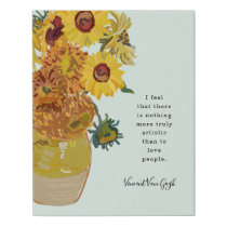 “Love People” Art Palette Van Gogh Quote Sticker