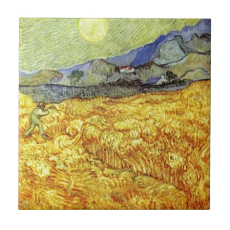 Vincent Van Gogh Reaper Ceramic Tile
