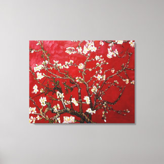 Vincent van Gogh Red Almond Blossom (1890) Canvas Print