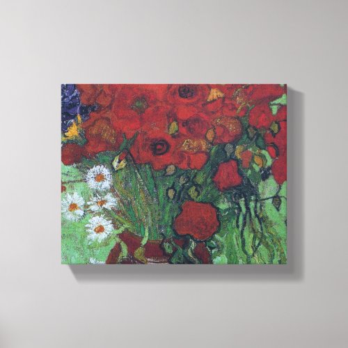 Vincent Van Gogh _ Red Poppies and Daisies Canvas Print