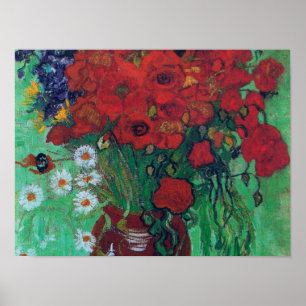 Vincent Van Gogh - Red Poppies and Daisies Poster