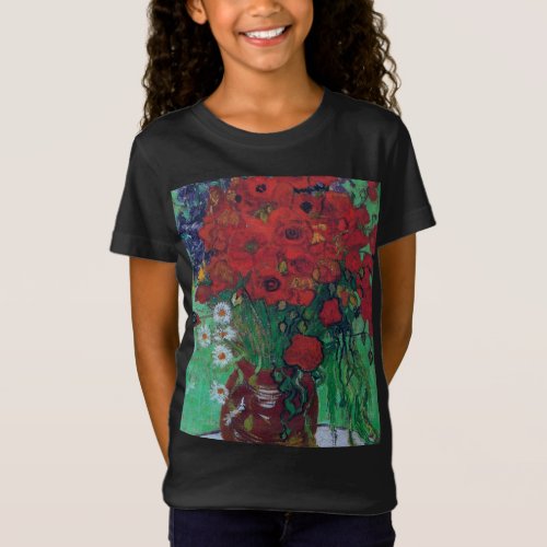 Vincent Van Gogh _ Red Poppies and Daisies T_Shirt