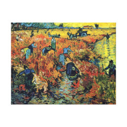 Vincent Van Gogh - Red Vineyard At Arles Painting Canvas Print