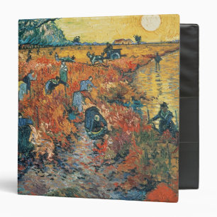 Vincent van Gogh Red Vineyards at Arles, 1888 3 Ring Binder