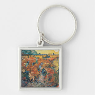 Vincent van Gogh Red Vineyards at Arles, 1888 Keychain