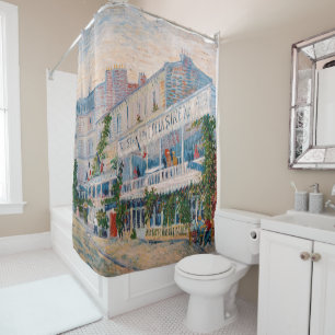 Vincent van Gogh - Restaurant de la Sirene Shower Curtain